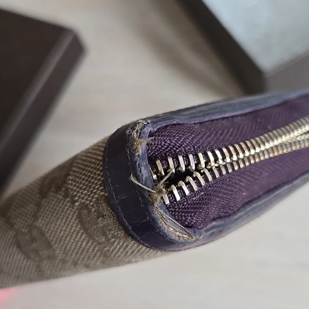 Gucci GG Canvas Continental Zip Around Wallet